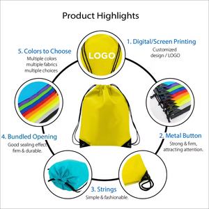 OEM Lightweight Eco-Friendly Foldable Polyester Sports Travel Backpack Gym <b>Bag</b> <b>Waterproof</b> Custom Logo Promotional Fitness - Product Image 3