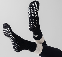 Chaussettes de yoga en coton de haute qualité 2026 avec logo personnalisé, antidérapantes, confortables et respirantes