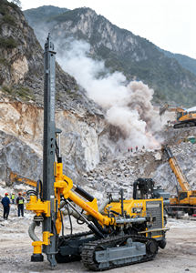 高出力表面Dth掘削リグKg940 DthクローラーDthロックブラストドリルリグ価格 - Product Image 2