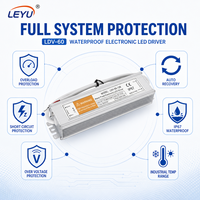 Alimentation LED OKEY IP67 étanche 60W 12V 5A AC/DC à découpage, boîtier en aluminium, certifiée CE ROHS pour bande lumineuse LED