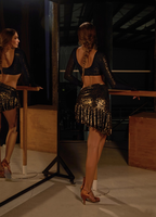 Haut latin léopard brillant avec jupe ensemble une pièce jupe à lacets Samba Tango Rumba Chacha Costume de danse compétition entraînement pour les femmes