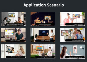 Prix d'usine, machine tout-en-un de 27 pouces pour la diffusion en direct avec écran tactile capacitif 10 points, tablette Android 11 pour usage professionnel - Product Image 4