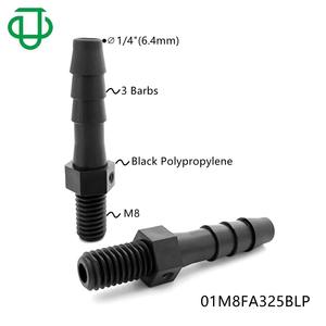 Conector de Tubería de Plástico PP Roscado Jiyou M8 con Conexión de 3/16 para Uso con Gas y Agua - Product Image 5