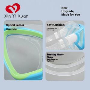 Gafas de Buceo para Niños, Juego de Snorkel Completamente Seco, Equipo de Snorkel, Gafas de Natación, Máscara de Buceo de Silicona con Soporte para la Cabeza - Product Image 2