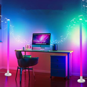 Đèn đứng <span class=keywords><strong>LED</strong></span> <span class=keywords><strong>RGB</strong></span> điều khiển từ xa bằng ứng dụng, đồng bộ nhạc, đèn góc, hẹn giờ, thông minh, hiện đại, tạo không khí cho phòng ngủ, phòng khách - Product Image 1