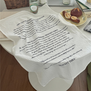 Essuie-tout de cuisine personnalisé réutilisable en coton naturel, motif anglais vintage, en coton et lin, pour la décoration de cuisine et comme accessoire de photographie - Product Image 6