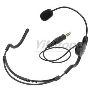 Casque sport à conduction osseuse 7,1 mm, écouteur radio, <span class=keywords><strong>talkie</strong></span>-<span class=keywords><strong>walkie</strong></span>, micro, adaptateur jack 3,5 mm, U94 PTT pour <span class=keywords><strong>iPhone</strong></span>, Samsung, HTC - Product Image 4