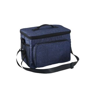 Large Capacity Oxford Cooler <b>Bag</b> with Shoulder Strap for Office Workers Use - Product Image 5