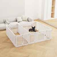 Parc intérieur pour animaux de compagnie de 70cm avec cloison de porte Clôture pour chat en plastique pour parc de jeux pour bébés et petits animaux