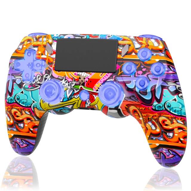 Wireless Ergonomic RGB Game Controller 6-Axis Gyro Dual Vibration Motion Sensing for PC 600mAh Battery Wholesale Custom Support