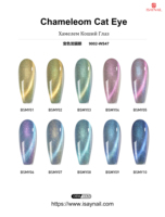 Vernis Gel UV Effet Œil de Chat Caméléon avec Aimant, 10 Couleurs, 15ml, DIY, Designer, Non Toxique, Longue Durée