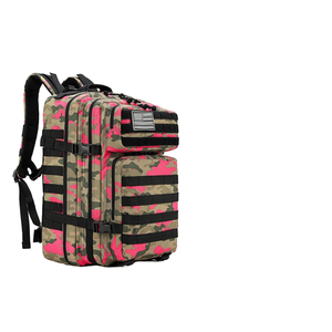 80L Lightweight Dual-Shoulder Zipper Large Capacity Breathable Camouflage Design <b>Waterproof</b> Outdoor Hiking Leisure Polyester - Product Image 1