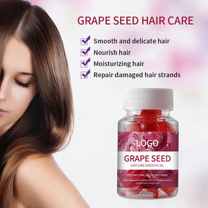 Cápsulas de Suero Reparador para el Cabello con Aceite de Semilla de Uva Orgánico Natural, Ácido Hialurónico y Hoja de Jengibre, 50 Unidades, Fabricante Directo - Product Image 4