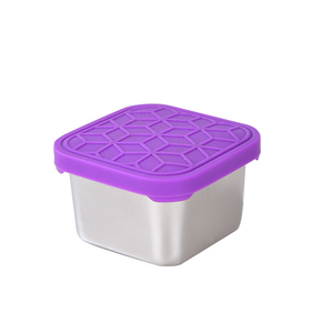 Stainless Steel 6 oz Leak Proof BPA Free Food Grade Kids Snack Containers Silicone Lid for Toddler <b>Lunch</b> <b>Box</b> <b>School</b> - Product Image 6