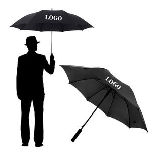 Custom Automatic Golf Printing Business Promotion Gifts <b>Windproof</b> Straight <b>Umbrella</b> With Logo - Product Image 1