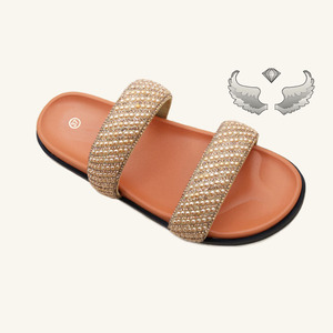 Chaussons pour femmes simples et élégants, chaussons confortables pour femmes, sandales avec strass, chaussons légers pour femmes pour l'extérieur - Product Image 4