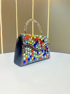 Nouvelle Pochette à Rabat Tendance Luxe Transfrontalier avec Chaîne, Fermeture Magnétique et Décorations Strass en Polyester Tanjing - Product Image 2