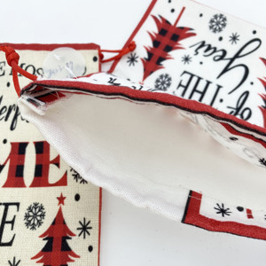 Bolsa de Regalo de Lino con Cordón de Diseño Profesional Sanas para Navidad, Impresión Digital al por Mayor para Promociones - Product Image 6