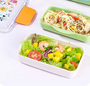 Ensemble boîte à lunch et gobelet à eau en plastique double couche grande capacité, compatible micro-ondes - Product Image 4