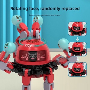 Jouet anti-stress en plastique pour enfants, robot pieuvre mécanique à doigts, lumineux, qui change de forme et brille dans le noir - Product Image 4