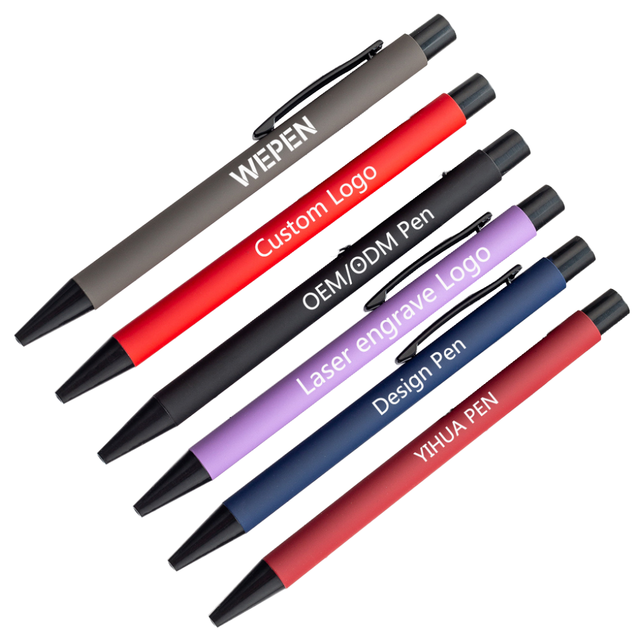 Customizable 1.0mm Metal Ballpoint Pen Black/Blue Ink Novelty Sports Gift Non-Erasable Office School Pen
