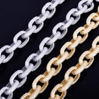 Collar de eslabones cubanos con diamantes de moissanita de diseñador, el más vendido, para uso diario y estilo de fiesta, disponible a un precio razonable.