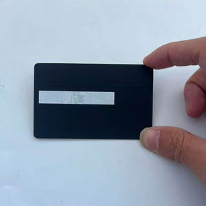 Carte de crédit <span class=keywords><strong>Amex</strong></span> NFC à double interface, étanche, 13,56 MHz, paiement sans contact, en acier inoxydable noir mat, impression personnalisée - Product Image 6