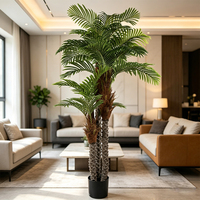 Plante artificielle de cocotier en plastique durable résistant aux UV, avec feuilles très réalistes, pour hall d'hôtel, entrée de centre commercial, espace de bureau, extérieur