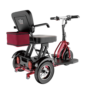 Katlanır üç tekerlekli bisiklet elektrik motorlu Scooter Powered uzaktan kumandalı <span class=keywords><strong>handikap</strong></span> Motor 300 Watt pped kaka - Product Image 3
