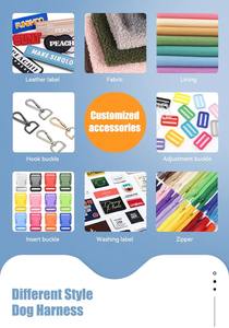 Harnais, laisse et collier <span class=keywords><strong>pour</strong></span> <span class=keywords><strong>chien</strong></span> avec logo personnalisé - Accessoires <span class=keywords><strong>pour</strong></span> animaux de compagnie - <span class=keywords><strong>Liste</strong></span> blanche BSCI - Nylon réfléchissant - Personnalisation OEM et ODM disponible - Product Image 5