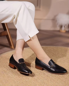<span class=keywords><strong>Ballerines</strong></span> en <span class=keywords><strong>cuir</strong></span> d'agneau véritable pour femmes, mocassins décontractés, été, vintage, imperméables, respirants, antidérapants, anti-odeurs, EVA BUKEN - Product Image 5