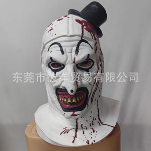 Máscara de Payaso con Sombrero de Copa, Material de Emulsión, Accesorio de Disfraz para Fiesta de Halloween, Estilo Europeo Americano - Product Image 4