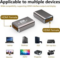 Adaptateur DC femelle-femelle 2.1 pour coupleur 8K60Hz, extension de câbles pour moniteurs, ordinateurs portables, caméras