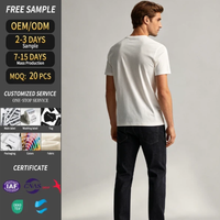T-shirt personnalisé pour homme en coton Supima, t-shirts de haute qualité, brodés avec un logo personnalisé, t-shirt décontracté en tricot imprimé DTF