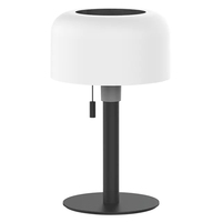 Lámpara de Mesa Solar LED Moderna con Control de Intensidad, Luz Blanca Cálida, Construcción de Metal y ABS, Lámpara Nocturna