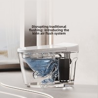 Toilette sans eau Taogu, allongée, en acier inoxydable, à chasse d'eau par pression d'air, pour salle de bain domestique 60102
