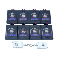 GLITTERFIRE Q08 Système de Tir de Feux d'Artifice sans Fil Moderne avec Télécommande, Allumeur de Ballons et de Bulles pour Festivals, Équipement de Scène et de Mariage