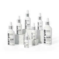 Bouteille d'huile essentielle de couleur mixte de 30ml, bouteilles de liquide en verre, ensemble de soins de la peau, Pipette de classe, bouchon compte-gouttes en plastique