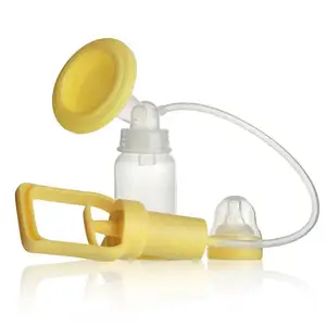 Portable Manual Breast Pump BPA-Free Single Type Small Feature Silicon PP Material Popular Style Infant Mother Feeding Wireless