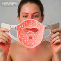 EYCO Masker Wajah LED Photon 3D Nirkabel 4 Panjang Gelombang Anti-Penuaan Jerawat Kolagen Dapat Diisi Ulang 510K OEM Tersedia