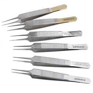 Surtechs Castroviejo Pince à ligature manuelle en acier inoxydable pour chirurgie mineure, instrument chirurgical dentaire et ophtalmique, certifiée CE Classe II - Product Image 1