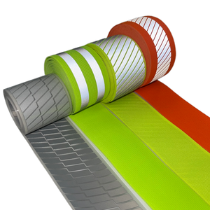 Nhà máy tùy chỉnh băng vải phản quang đầy màu sắc 3cm Polyester vật liệu phản chiếu nhiệt băng phản chiếu đêm mặc - Product Image 1