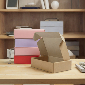 DVI Book Shaped Shipping Folders 25pcs Per Bundle <b>Cheap</b> Brown Corrugated Cardboard with Sponge Lining for Small Business - Product Image 3