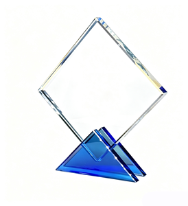 Wholesale Customized Eco-Friendly Laser Engraved High Quality Competition Crystal <b>Trophy</b> Award Blank Plaque for Business Gifts - Product Image 3