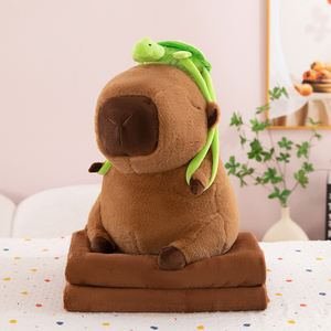Hot Selling Cute Soft Capybara Stuffed <strong>Animals</strong> Creative Design Kids' Plush Pillows <strong>Animal</strong>-Shaped Quilt Backpacks Plush Toys - Product Image 6