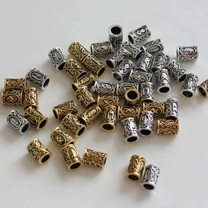 Cuentas de <span class=keywords><strong>barba</strong></span> <span class=keywords><strong>para</strong></span> manualidades, <span class=keywords><strong>abalorios</strong></span> de decoración DIY, símbolo Vikingo, letras <span class=keywords><strong>para</strong></span> decoración del cabello - Product Image 4