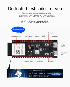 Ebyte E101-S3WN8-PS-TB BT โมดูล WiFi โมดูล MCU Esp32-s3-wroom dual-core BLE โมดูล WiFi Ble5.0บอร์ดทดสอบ2.4GHz Esp32-s3 - Product Image 3