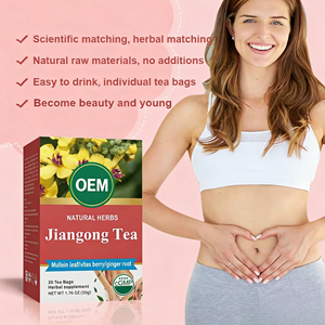 Tisane aux herbes pour la santé utérine des femmes OEM avec molène, vitex, gingembre, ashoka, dong quai, certifiée CGMP, 20 sachets de thé de 2,5 g chacun, par boîte - Product Image 5