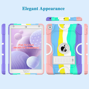 ที่กําหนดเองสีAnti-Dropซิลิโคน + Hard PCสําหรับiPad 10.2 9th Gen 2019/2020/2021 สําหรับหญิงผู้<span class=keywords><strong>หญิง</strong></span> - Product Image 3
