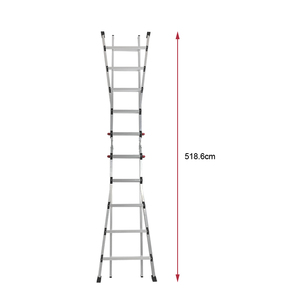 EN131 thiết kế công nghiệp khớp nối nhôm thang khổng lồ xúc giác thang cho nhà ngoài trời Sử dụng ít người khổng lồ thang với các bước - Product Image 5